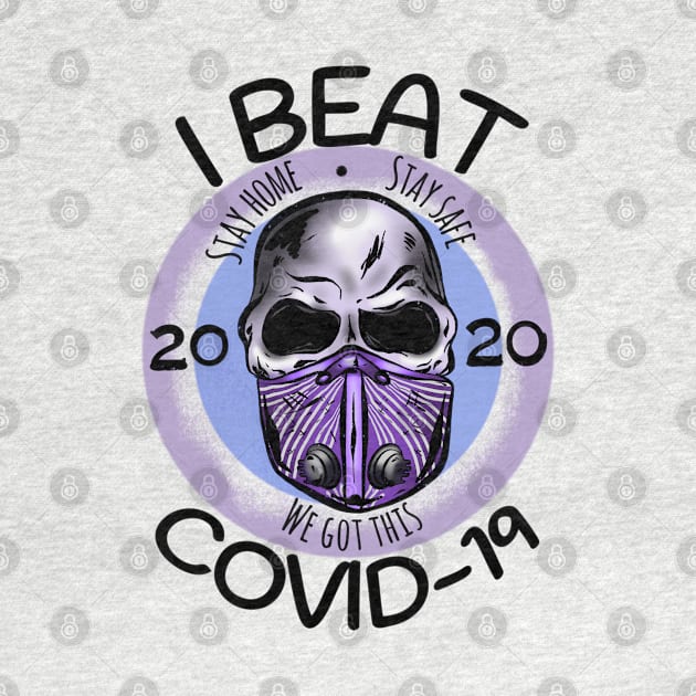 I Beat Covid by Danispolez_illustrations